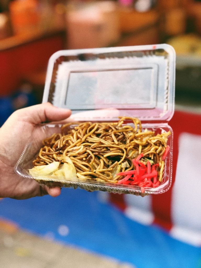 yakisoba in Osaka, Japan