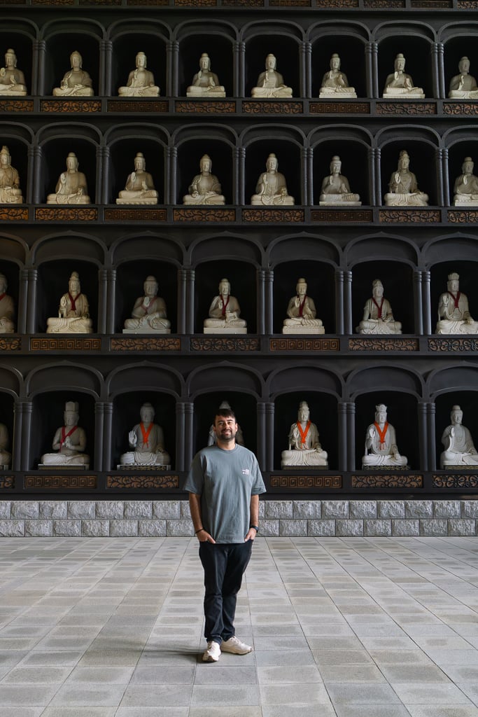 Buddha statues inside a room at Echizen Daibutsu