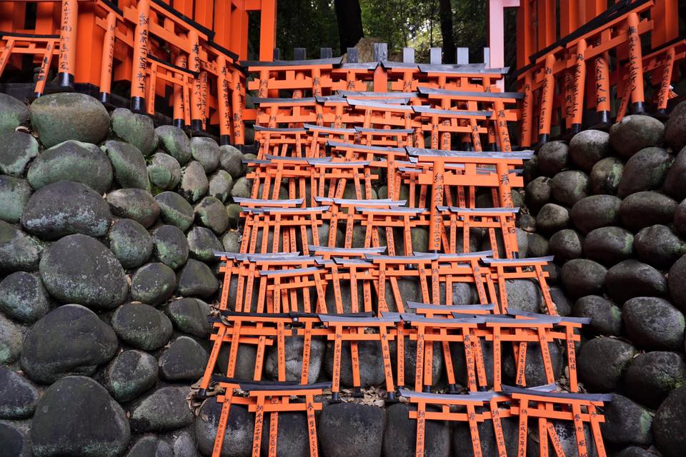 Small token torii gates at Fushimi Inari Shrine