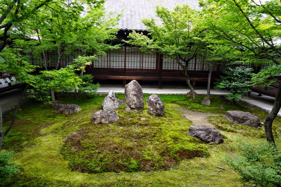 Garden at Kenninji Temple in Kyoto