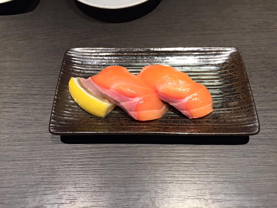 Salmon sashimi from Chijiro in Kyoto