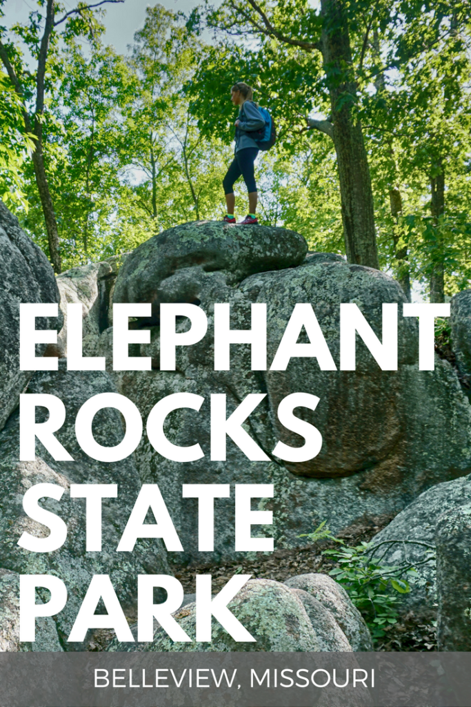 Elephant Rocks State Park gets its name from the gigantic boulders that stand end-to-end like circus elephants and is a really unique Missouri State Park.