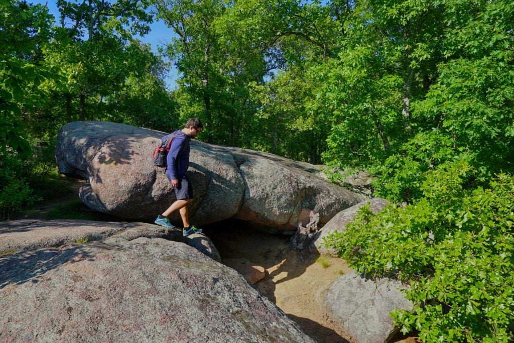 Elephant Rocks State Park in Belleview, Missouri.