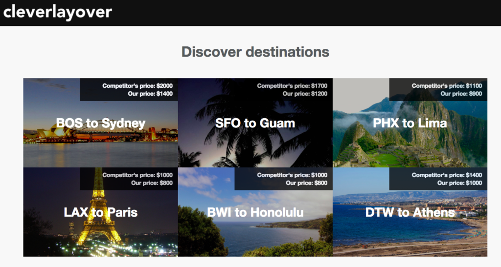 Cleverlayover travel website