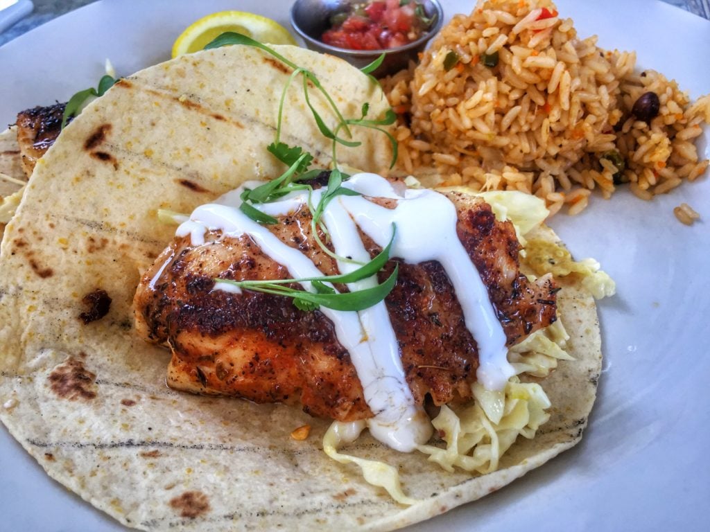 Blackened fish tacos at The Sandbar Restaurant - Anna Maria Island, Florida | Sarasota Dining | Sarasota | Florida