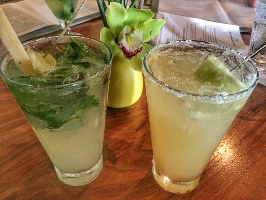 Mojito and Margarita from Tommy Bahama Restaurant - Sarasota, Florida | St. Armands Circle | Lido Key | Dining Sarasota