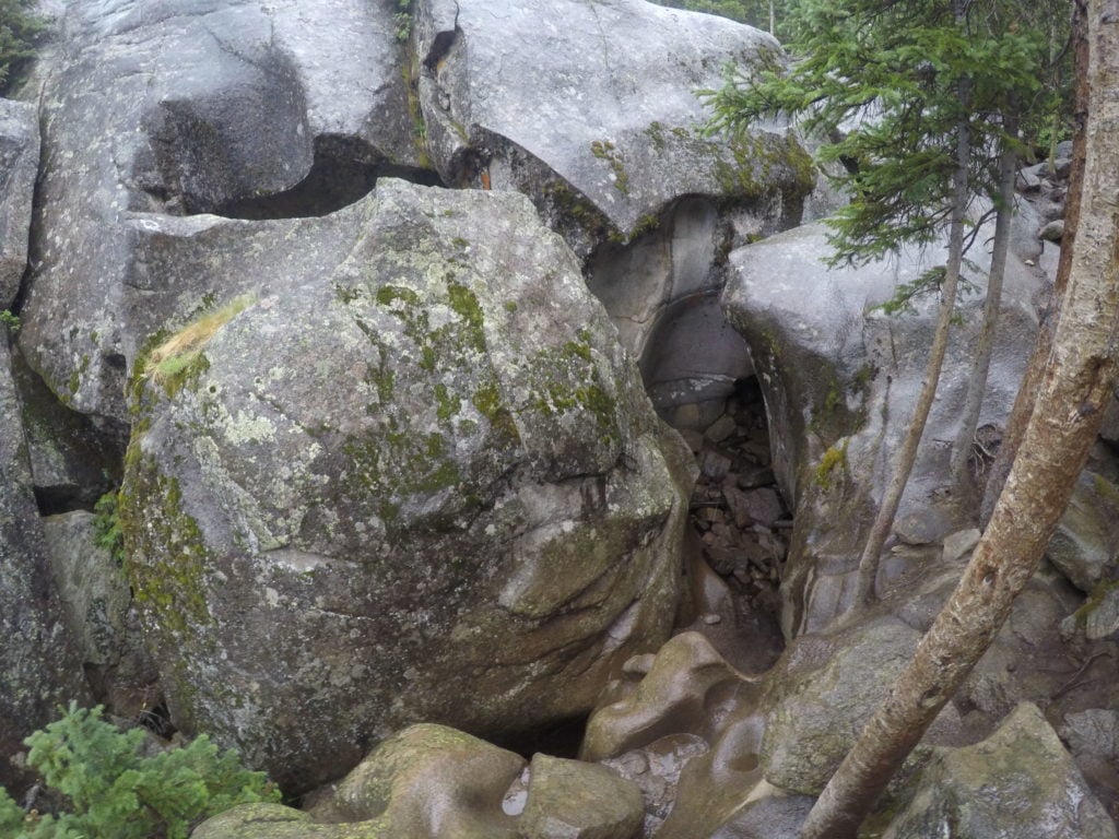 Ice caves in Independence Pass in Colorado