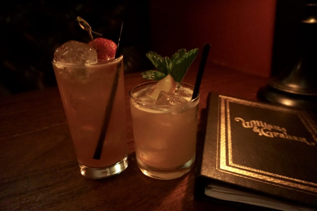 Two cocktails at Williams & Graham Speakeasy - unique things to do in Denver