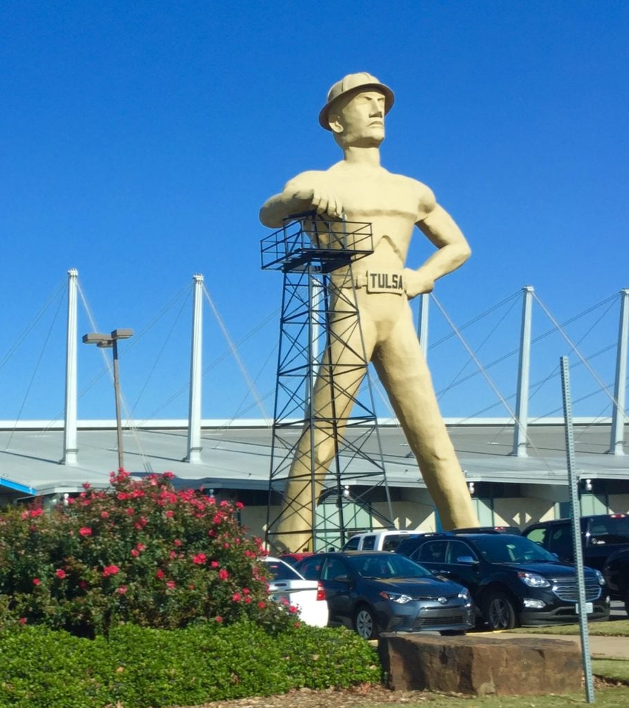 Golden Driller Statue in Tulsa