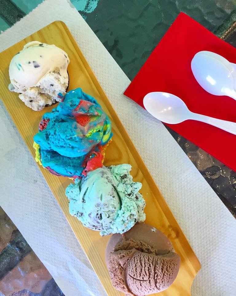 Ice cream flight from Candy Castle