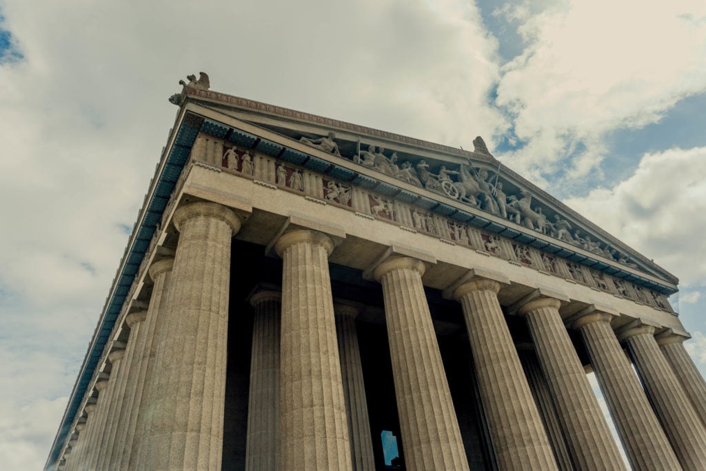 Outside view of The Parthenon - downtown Nashville attractions