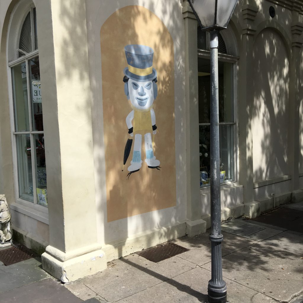 Charleston Hat Man - coolest street art