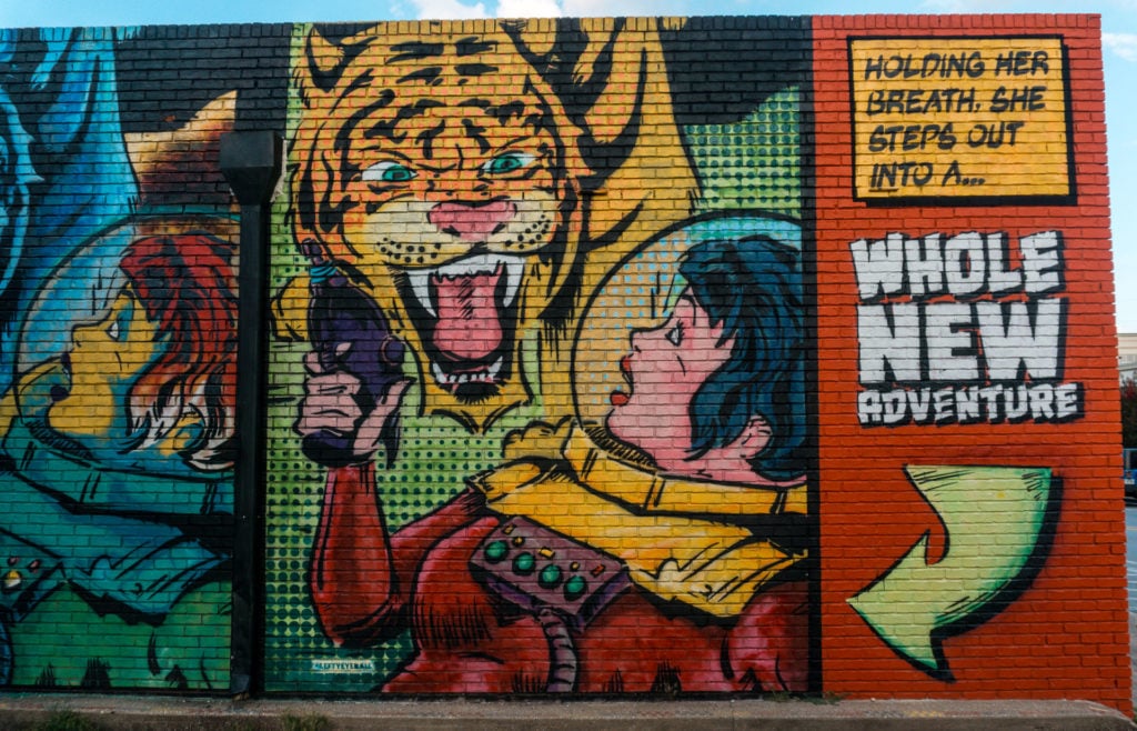 Meanwhile Mural in Bentonville, Arkansas