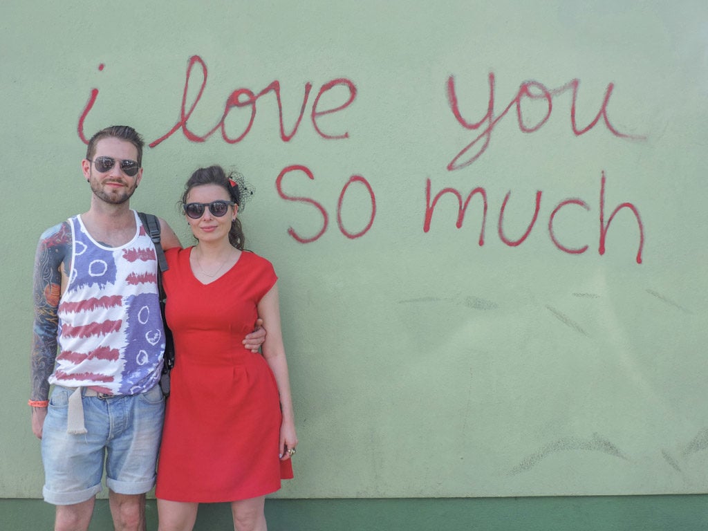 I love you so much wall in Austin, Texas - coolest street art in the world