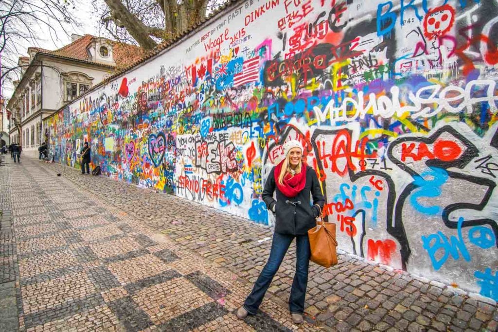 John Lennon Wall in Prague