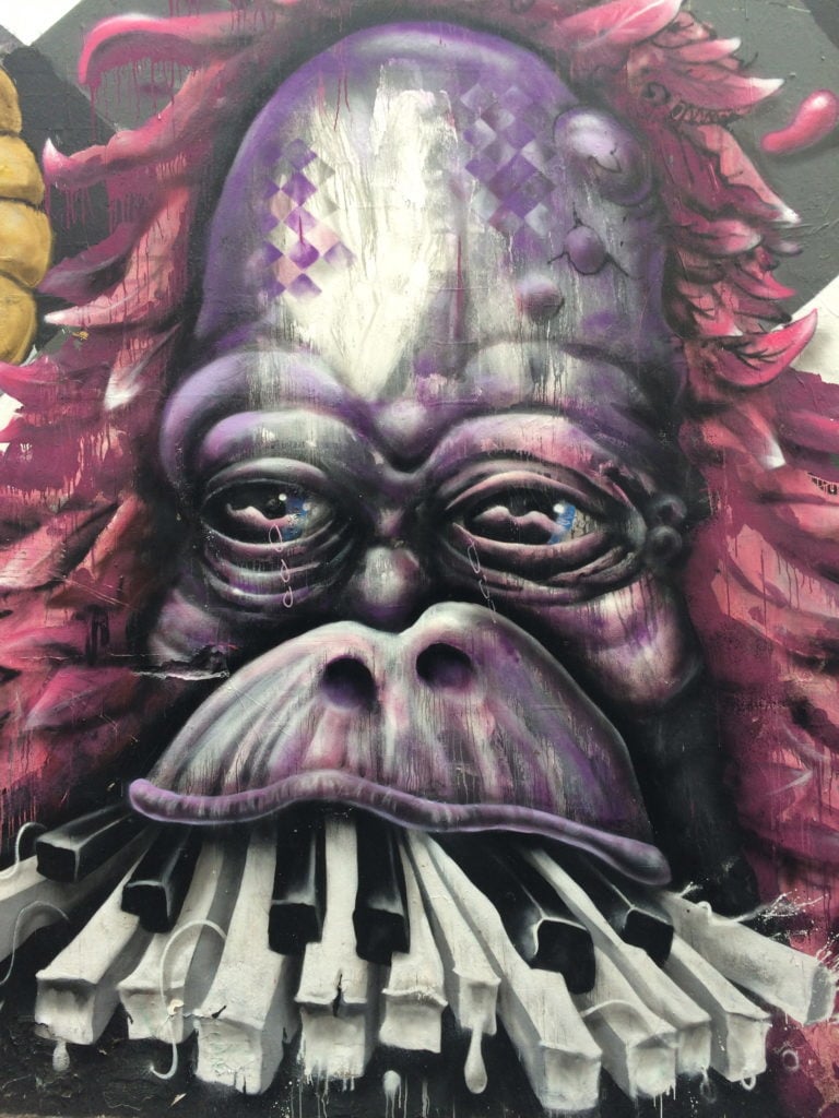 Gorilla Street art mural in Melbourne