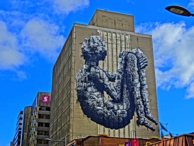 City Man mural in Toronto - coolest street art in the world