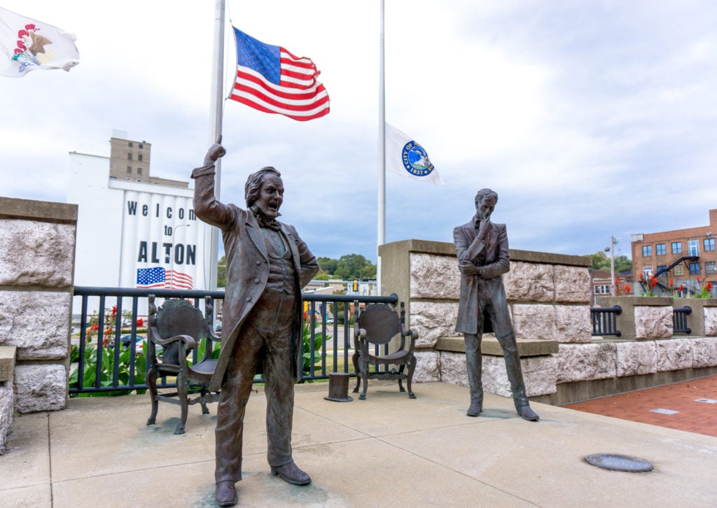 Lincoln Douglas Square in Alton, Illinois