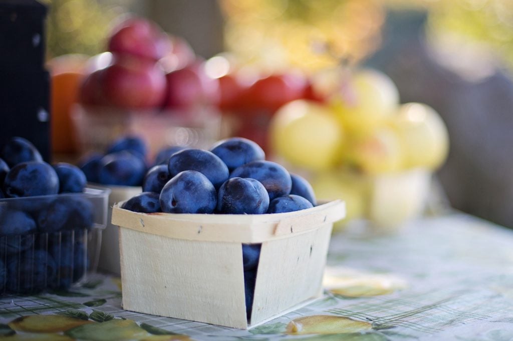 Fruit at the Downtown Farmer's Market in Des Moines, Iowa.