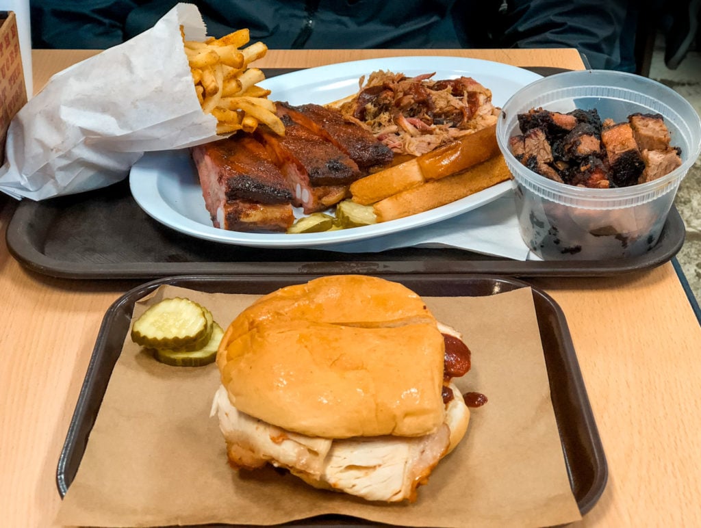 BBQ Spread at Joe's Kansas City BBQ