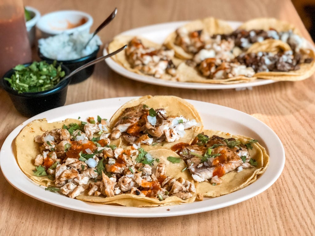 Street tacos from El Camino Real in Kansas City, Kansas