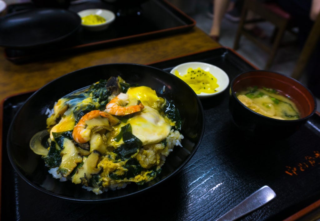 Turban Shell Rice Bowl in Fukuoka, Japan