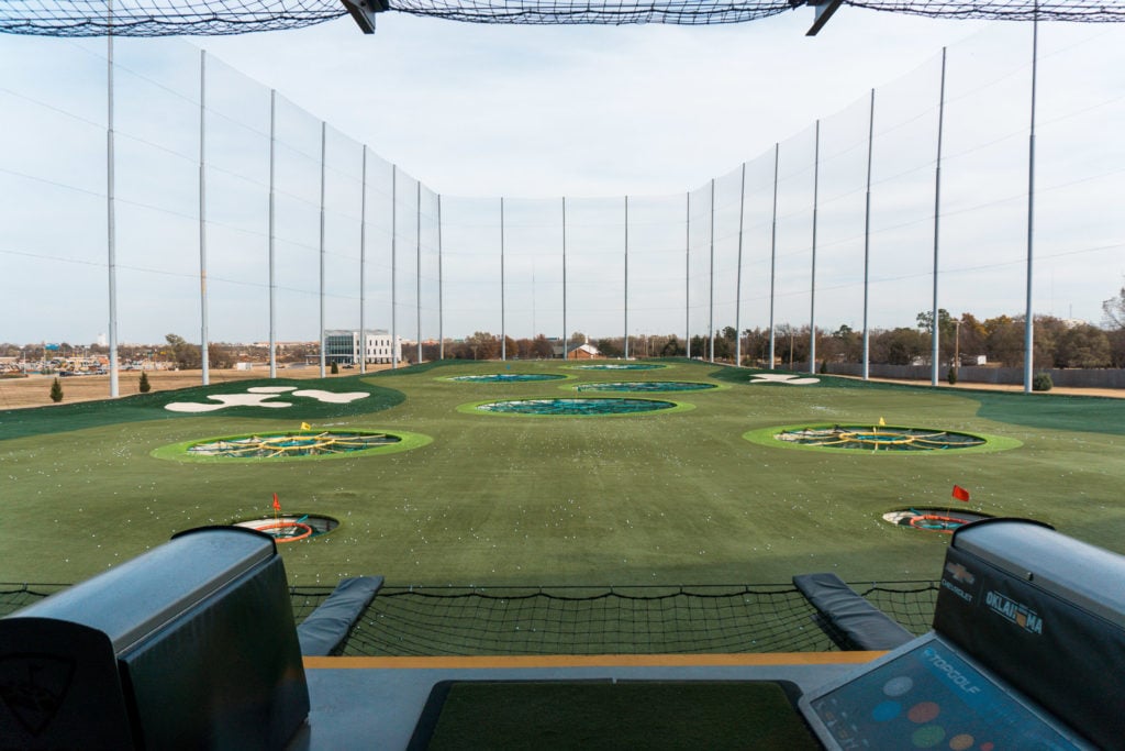 View of Topgolf in Oklahoma City.