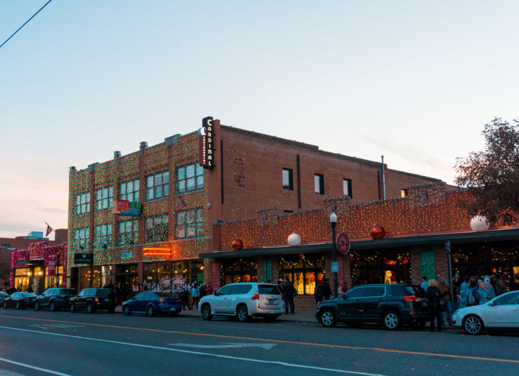 Street view of stores at Automobile Alley in Oklahoma City