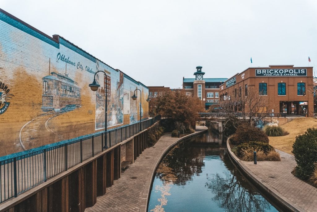 View of Bricktown in Oklahoma City