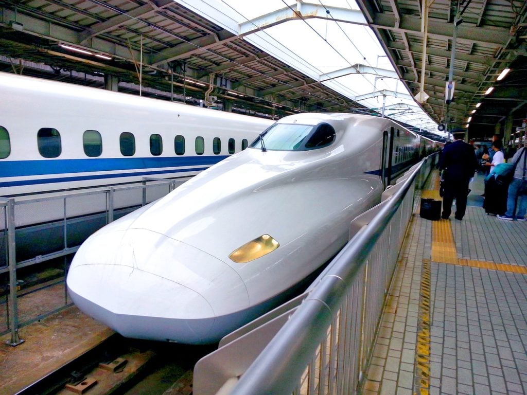 Shinkansen (bullet train) in Japan