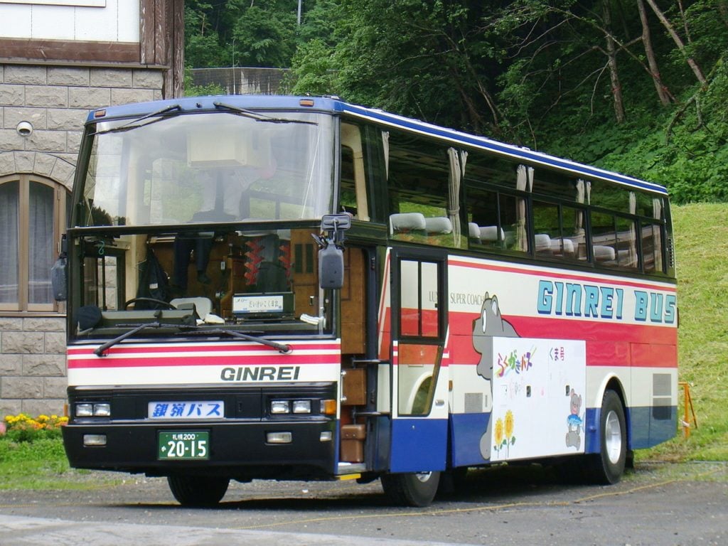 Large coach bus in Japan