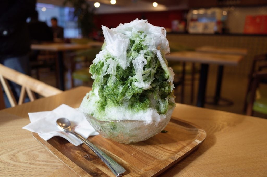 Japanese Matcha shave ice