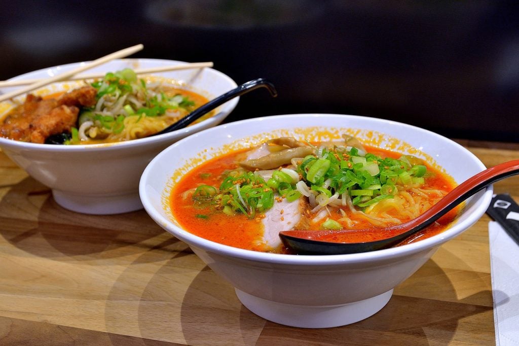 Bowls of Ramen in Japan