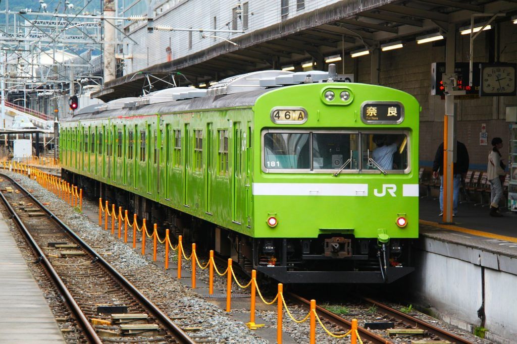 Green train in Nara, Japan - Nara Itinerary or Nara day trip