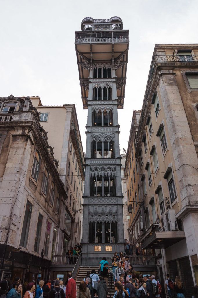 The Santa Justa Lift in Lisbon