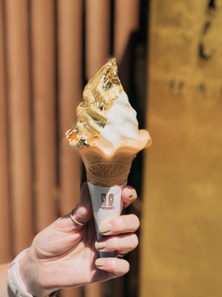 24 Karat Gold Ice Cream in Japan