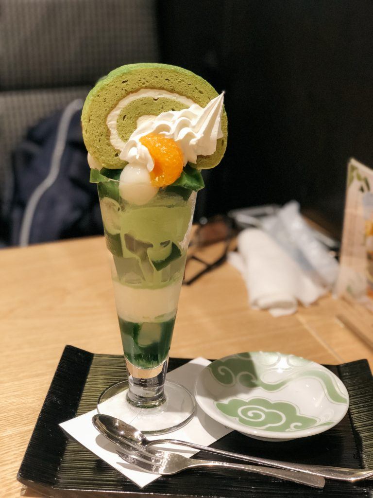 Matcha Parfait in Japan