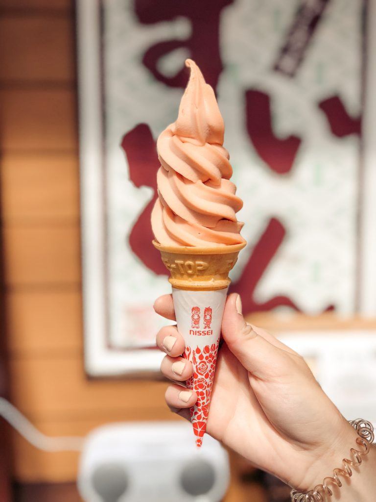 Cherry Ice Cream in Japan