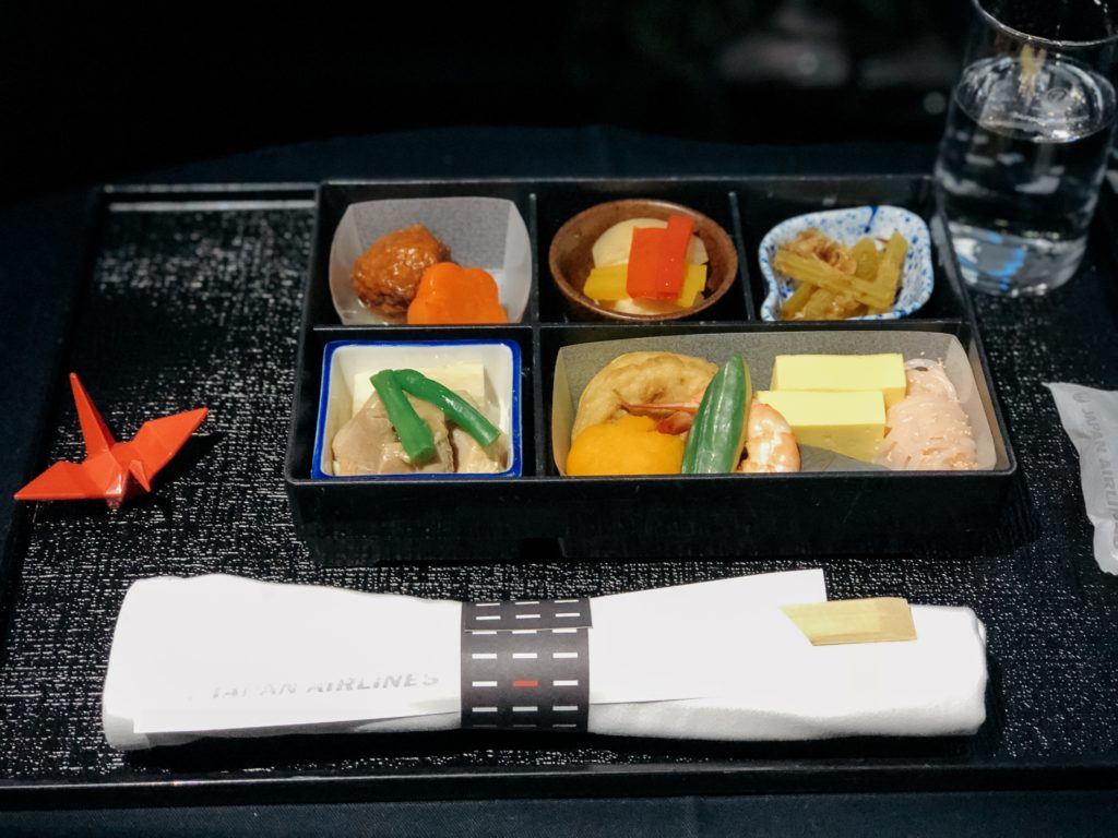 Bento box on JAL business class flight 787