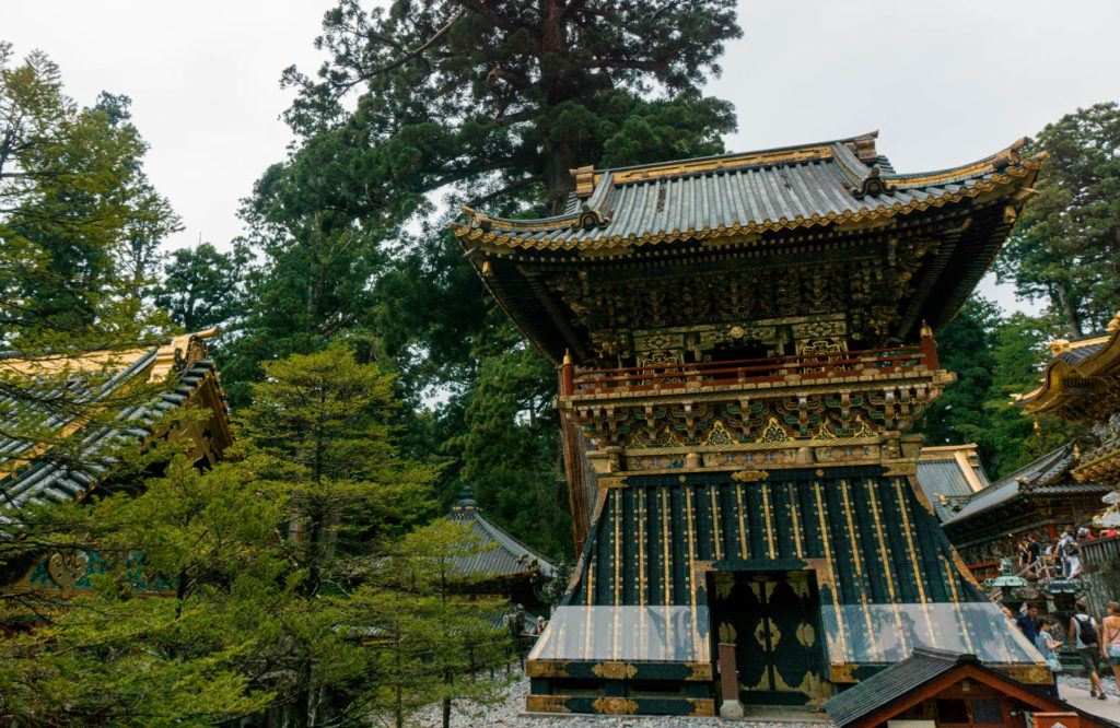 Mausoleum at Toshogu Shrine in Nikko, Japan.