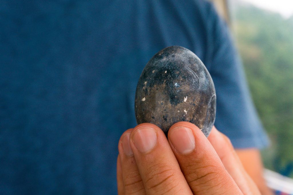 Black eggs from Owakudani.