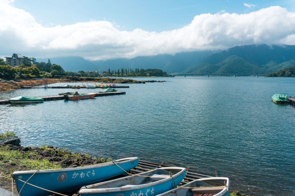 Lake Kawaguchi in the Fuji Five Lakes Region.