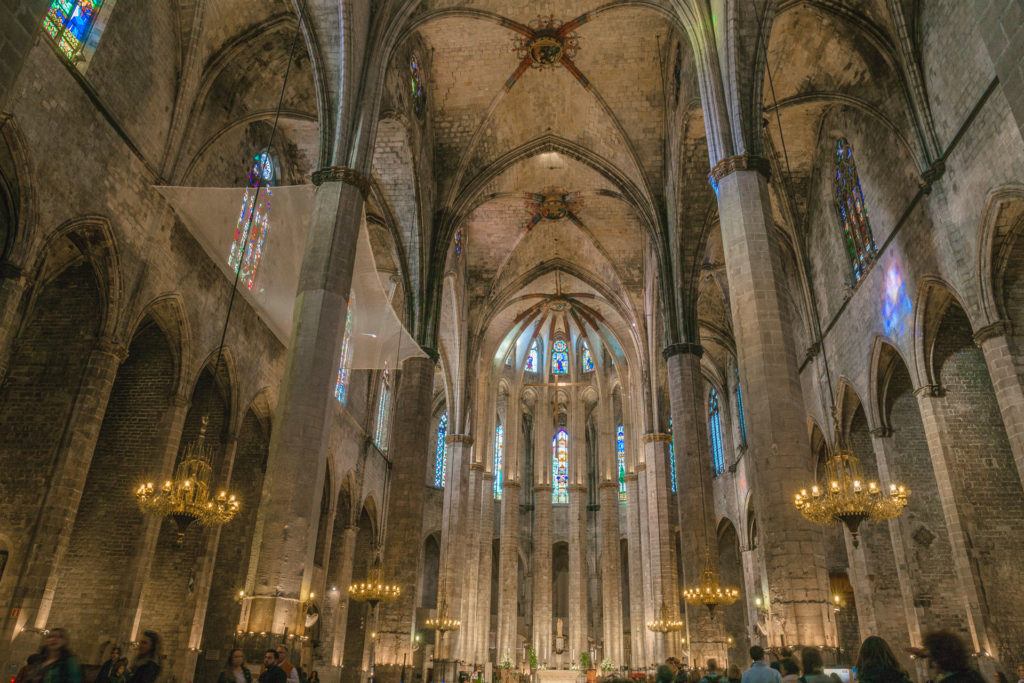Inside of Cathedral of Barcelona.