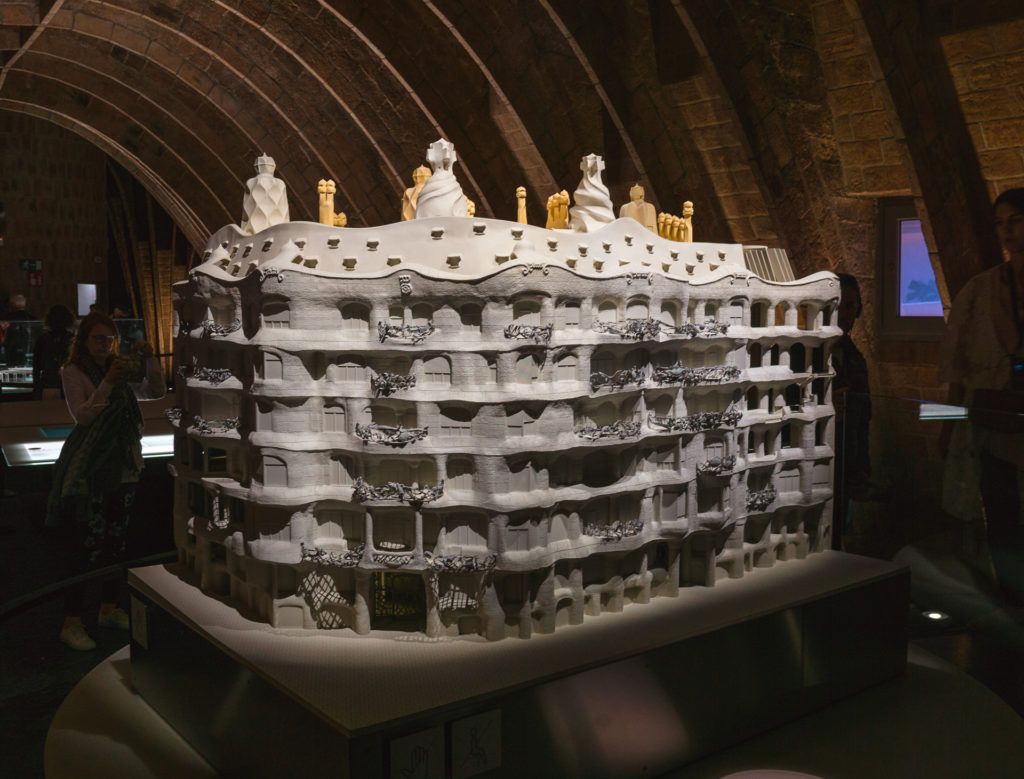 Model of Casa Milà in Barcelona.