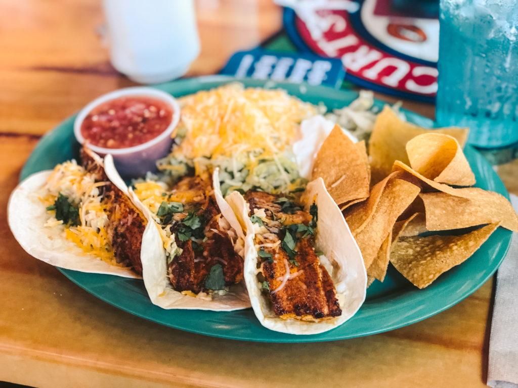 Blackened Fish Tacos at Captain Curt's in Sarasota, Florida