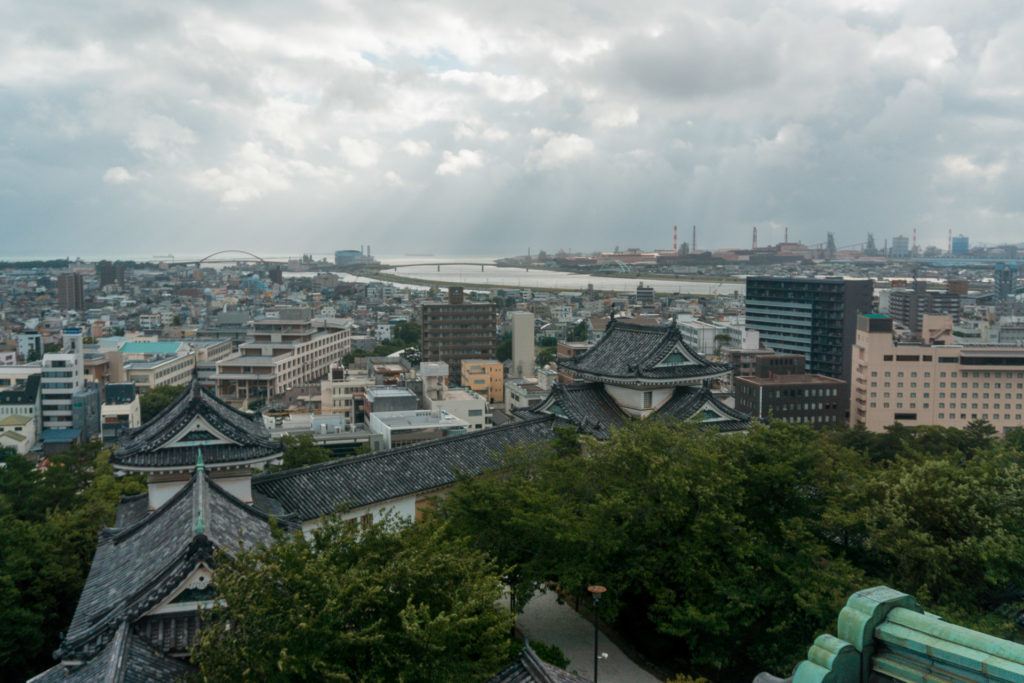 View from the top of Wakayama Castle