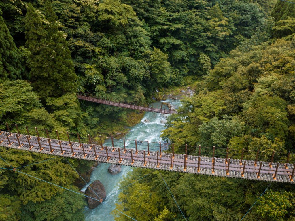 Momigi Suspension Bridges (樅木吊橋) - Gokanosho, Japan