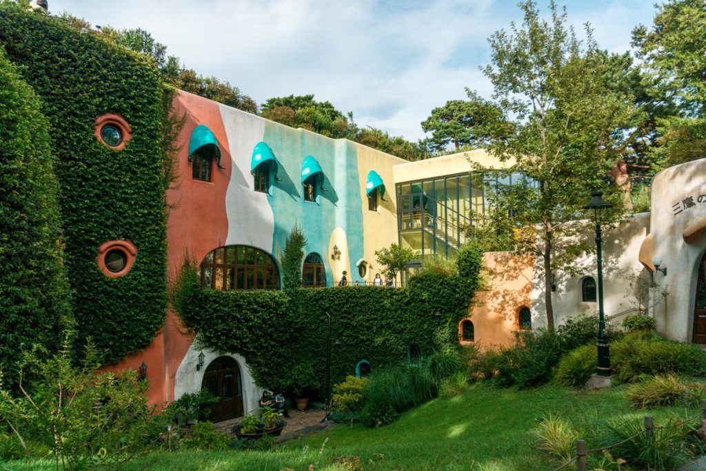 Outside of the Ghibli Museum in Japan