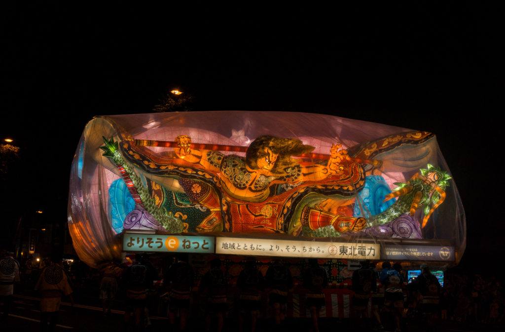 Float at Aomori Nebuta Matsuri in Japan