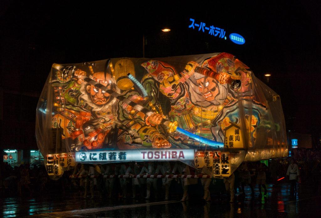 A float at Aomori Nebuta Festival in Japan